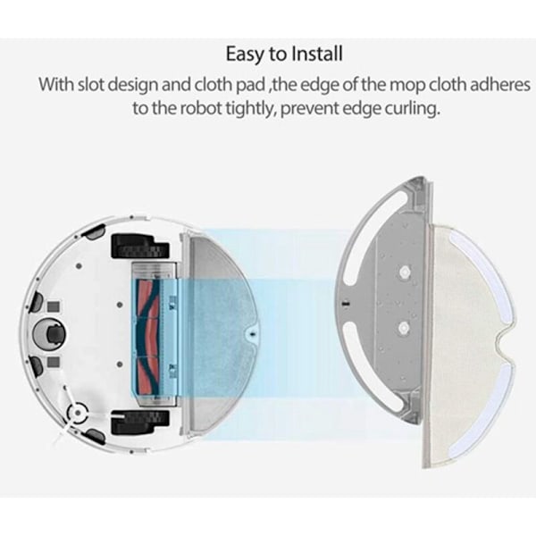 Sopii 1C Robot Vacuum Cleaner -lisävarusteelle, 12 kpl sarja puhdistusliina moppi