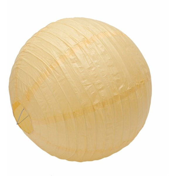 1 x Japansk Japansk Papir Lanterne Lampeskærm til Bryllup, 40 cm (16 Tommer) Dyb Gul