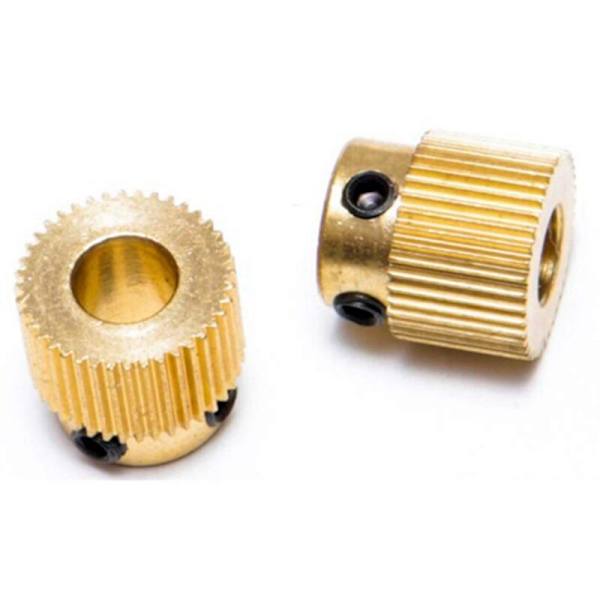 12 st Mk7 MK8 Extrusionväxel 26 Tänder Mässing Matningsdrivning för Anet A8 3D-skrivare Extruder