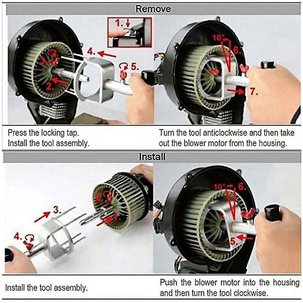Värmare fläktmotor verktyg för S60 S80 V70 Xc60 Xc70 Evoque 9997284