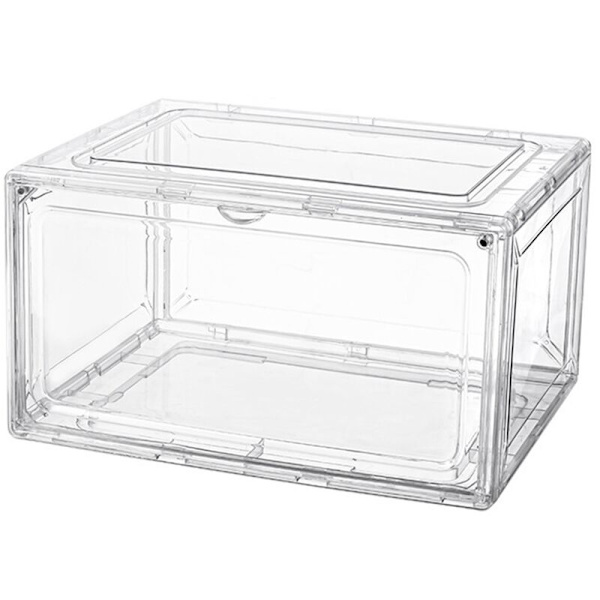 Transparent magnetisk sugekop sneakers opbevaringsboks til basketball sko sko kasser klar skoskab
