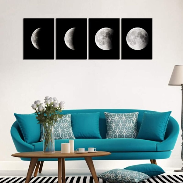 Moderni Canvas-taulut Venytetty Taideteos Abstrakti Avaruus Mustavalkoinen Kuvat Valokuvamaalaukset Canvas-seinätaidetta Koti- ja Toimistokoristeluun