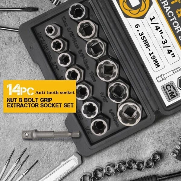 Mutterdragare Hylsmutterdragare Extractor Socket Tool Biltillbehör
