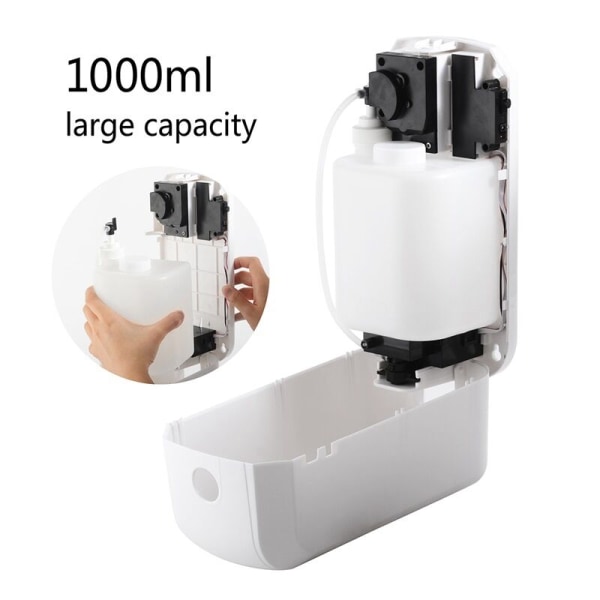 Automatisk dispenser 1200 ml IR-sensorpumpe Håndvask væskedispenser Kontakt for kjøkken bad