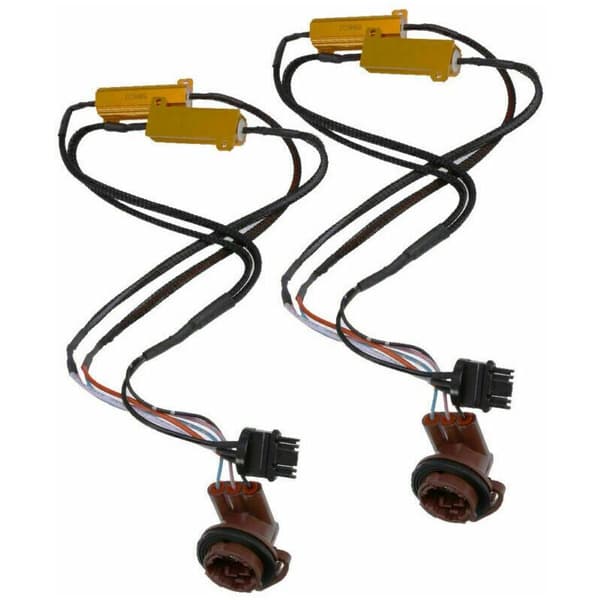 Auto Dele Dekoder Modstand Belastning 2X 50W 6Ω LED Fejl Eliminator til 3157 4157 Bakgear Blinklys