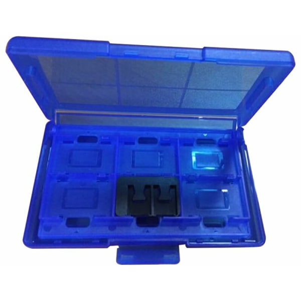 12-in-1 Plastic Protective Case Game Card Storage Box for Switch - Blue