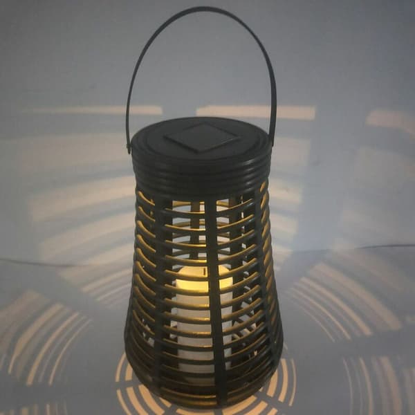 LED-aurinkorattanilamppu puutarhakoriste 26cm