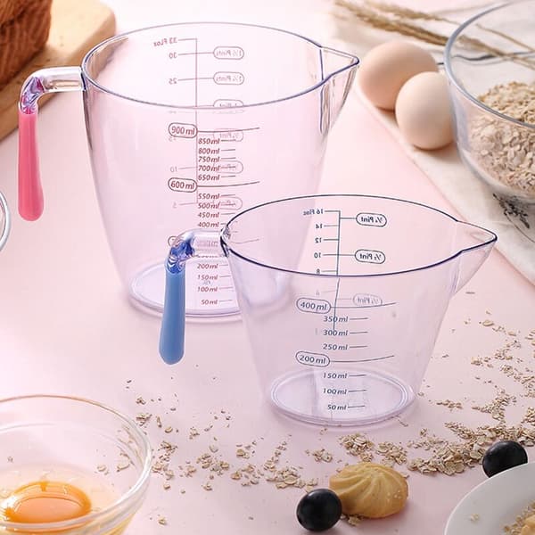 3 Kopper Melk Egg Skala Målekopp Måleverktøy - Transparent Kopp