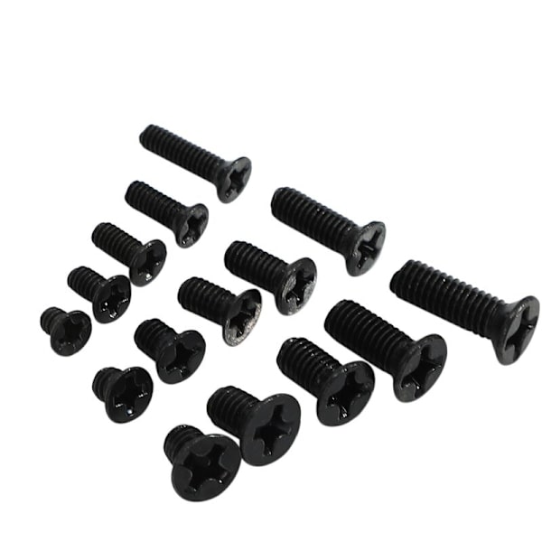 450 stk serie flate hoder countersunk hode mini skrue sett M2 M2.5 M3 stål bærbare skruer sett for bærbare