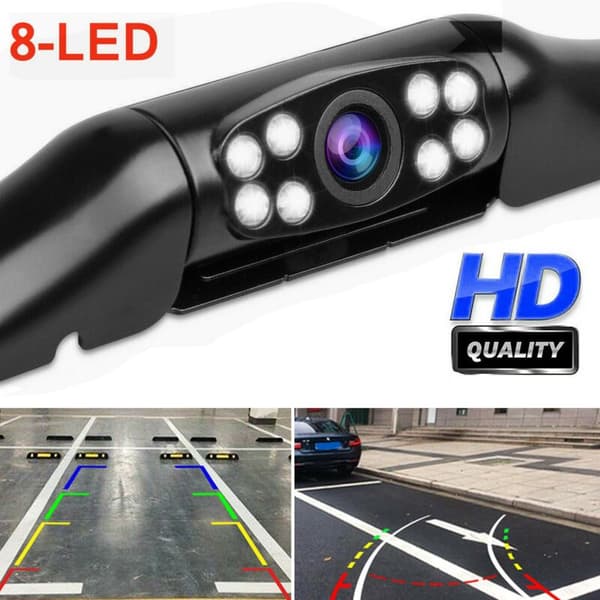 8 LED-yönäkövalo auton peruutuskamera vedenpitävä 170 Celsiusar pysäköinti