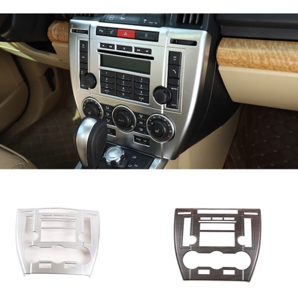 Bilstøtte Midtkonsoll Aircondition CD Kontrollpanel Trim Klistremerke for 2 2007-2012 (Sølv)