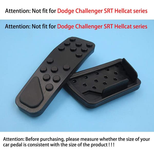 Bil Aluminium Pedal Cover til Charger 300 300C Accelerator Bremse Pedal Tilbehør, Sort