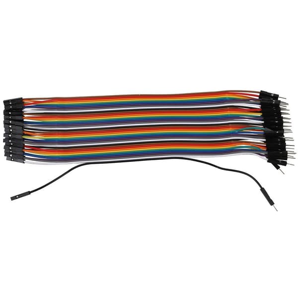 40 stk 20 cm 2,54 mm hann-til-kabel-tilkobling for brødbrett
