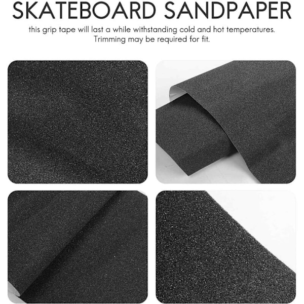 Vedenkestävä skeittilauta Grip Tape 84 x 23Cm Rei'itetty Grip Tape Skeittilauta Teippi