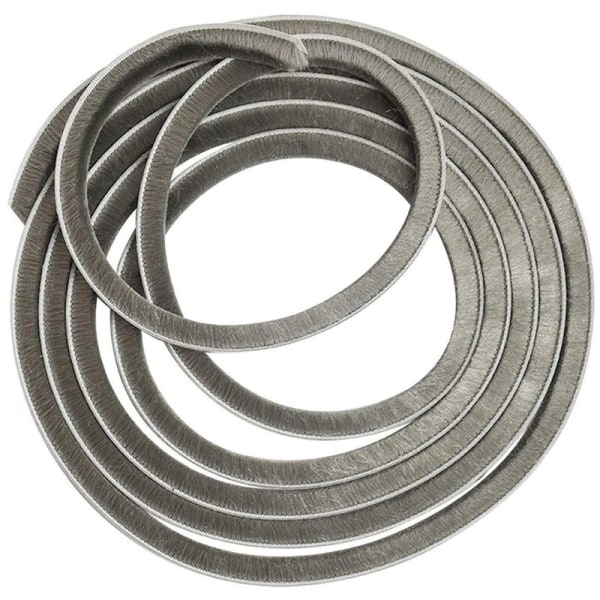 Tätningslist, dörrborstningstätning, väderlist, för skjutdörrar, fönster, självhäftande isolerande dörrtätning, 5Mx0,9Cm