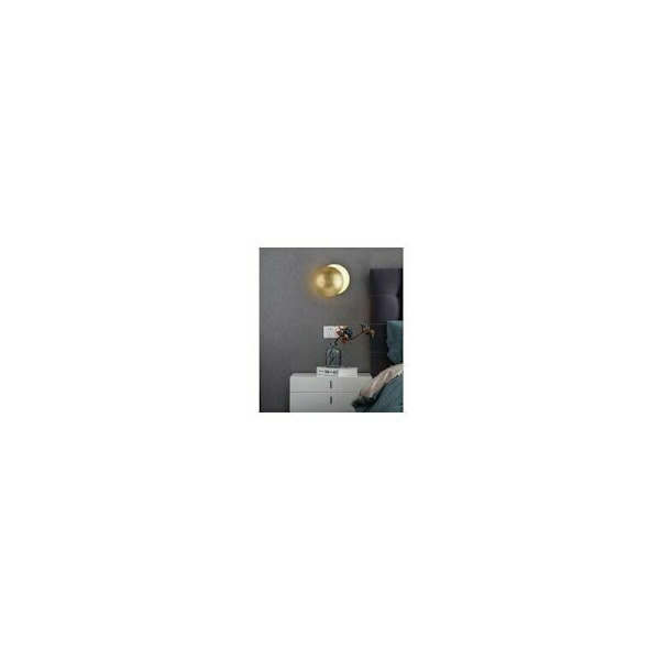 Messing Varm Lys 5W Soveværelse Sengelampe Væglampe Soveværelse Månelampe Solformørkelse Gang Trappe Lampe, 20cm