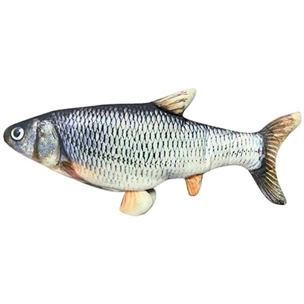 Realistisk Crucian katt leksak elektrisk simulering fisk docka rolig interaktiv husdjur tugga bit katt tillbehör kattunge fisk flopp katt leksak