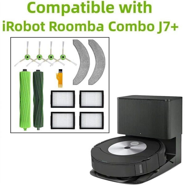 Reservedele Tilbehørssæt til Combo Robotstøvsuger J7+/J7Plus (Kun), Ikke J7, Ruller