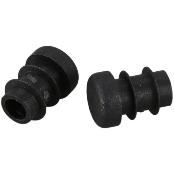 12 stk. Plast 12 mm Rør Endestykker Prop Rørindsats Prop Rund Sort