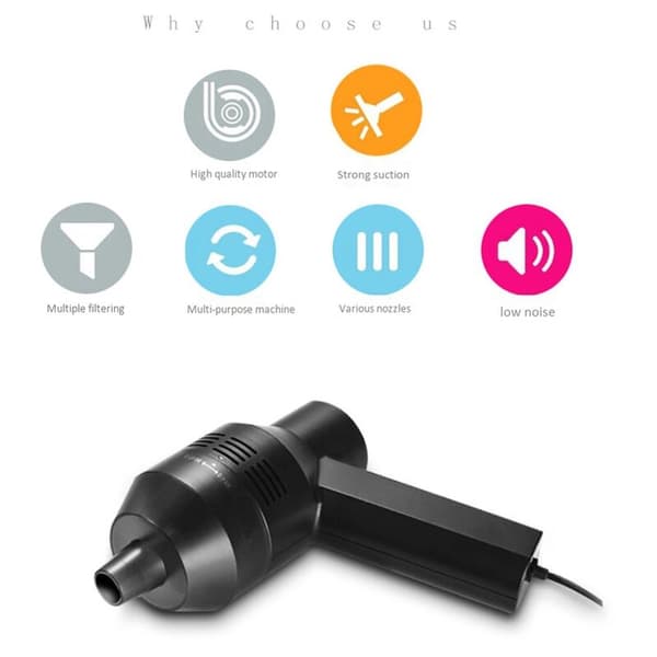 Ilmapuhallin USB Mini-imuri Mini-puhdistaja Näppäimistöharja Työkalut