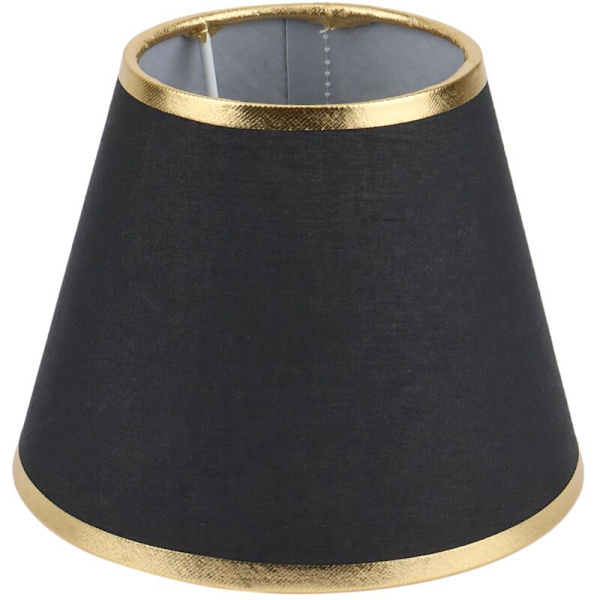 Bubbla tyg lampskärm enkel lampskärm taklampa lock ljus tillbehör för E14 -Svart
