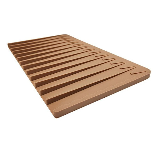 Suuri silikoninen kuivausalusta 32,5 x 20 cm Koko Valutusmatto Suoja Lämmönkestävä Tiskialusta Tiskipöytä Liukumaton A