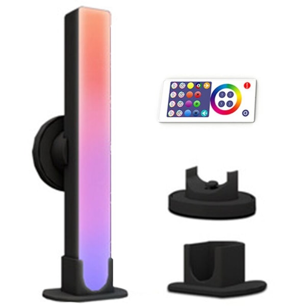 RGB lyslist musikkbelysning LED-stripe lys romdekor dekorasjonslampe EU-plugg Bluetooth APP fjernkontroll