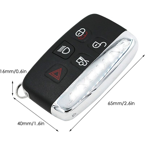 5 Painikkeinen Avaimen Kotelo Jaguar XE XF XJ XK Autolle