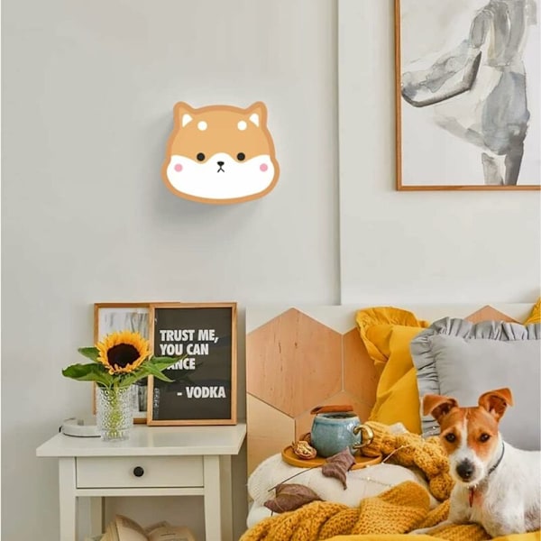 Cartoon Barnlampa för Barn, LED Kreativ Vägglampa för Sovrum, Pojkar, Flickor, Sovrum, Gränd, Bakgrundsvägg