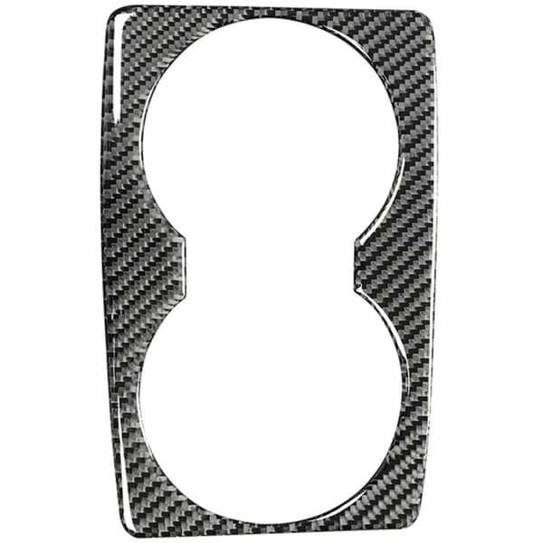 Fiber Center Console Cup Frame Cover Trim Sticker til 3 Axela 2014 2015 2016 2017