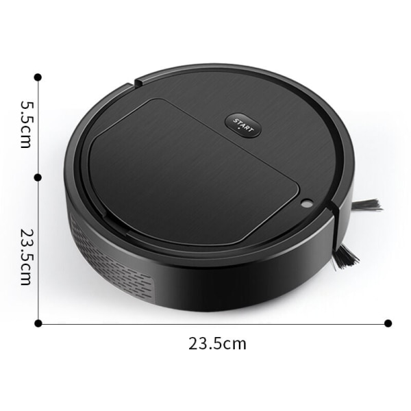 Robotdammsugare och mopp, robotdammsugare och mopp med automatisk boost, 5,5 cm superslim, självladdande, idealisk för rengöring av husdjurshår, mattor, kakel, hårda golv