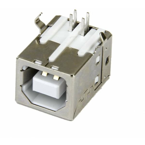 6 kpl USB-liitin B -liitin, oikea kulma