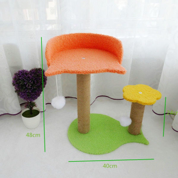Cat Tree for Cats - Cat Tree with Bed and Hylle - Tre Kattunge skrapestolpe Sisal Post Cat Klatrepost Cat Tree for Innendørs katter og kattunger