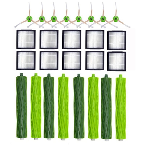 26 HEPA Filter Hovedsidebørstedele til J7+ I7 I3 I4 I6 I8 Støvsuger E5 E6 E7