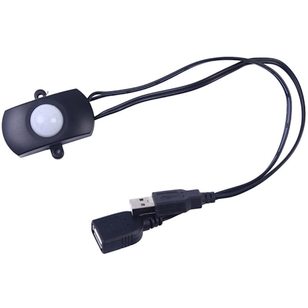 5 st DC 5V/12V/24V USB PIR Infraröd Rörelsesensorbrytare för LED-remsa Intelligent Kroppsrörelsesensor (A)
