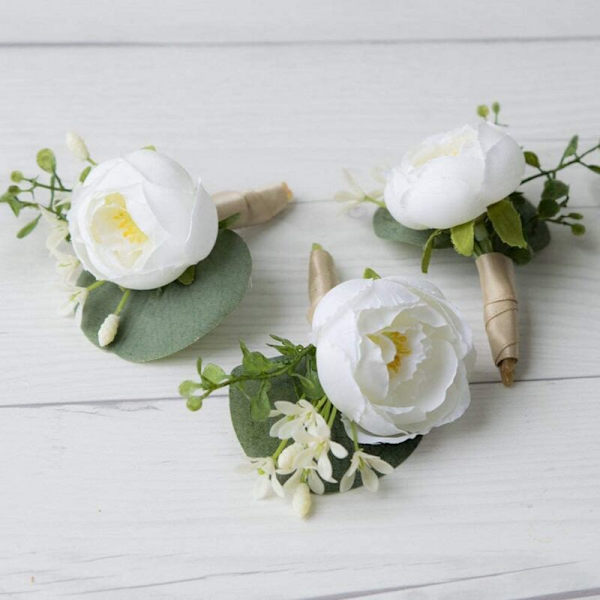 300 stk Kunstige Eukalyptusblader i Bulk for DIY Bryllupskrans, Boutonnieres, Korsager