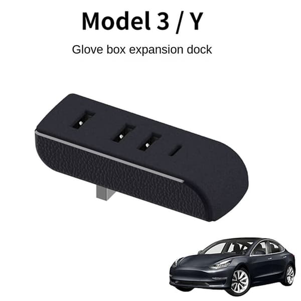 USB Hub Box til Model3 2021-2023, Model Y Udvidelse Docking Station