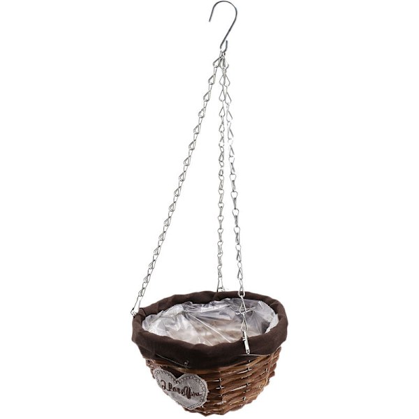 Naturlig rotting hängande korg blomkorg planter korg rotting vas trädgård hängande behållare rotting vas trädgårdsinredning