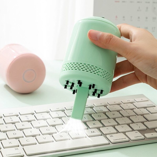 Mini Bordstøvsuger USB Støvbordebørste til Computerbord, Blå