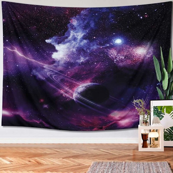 Tapestri Galaxy Tapestry Space Universum Planet Veggteppe Kunstveggteppe Veggdekor Stjernenatt Himmel Tapestry for Soverom 150200