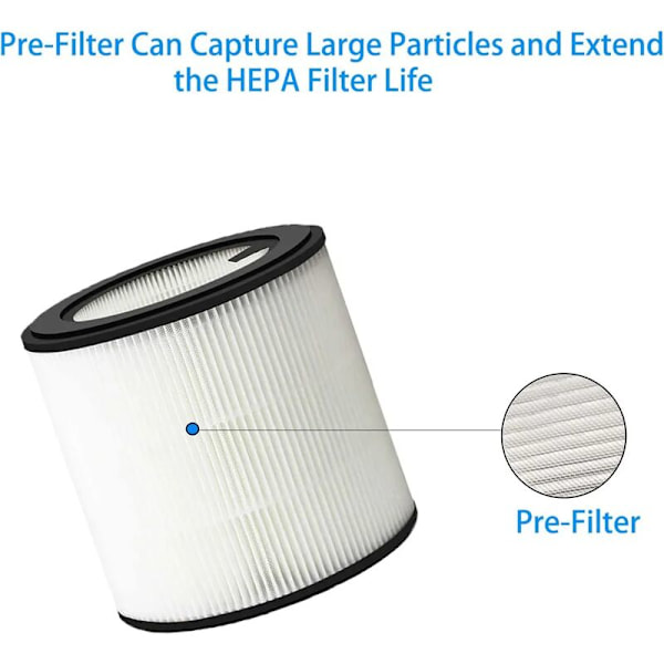 2-pack HEPA-filter för Philips 800-serien luftrenare - AC0830/10 AC0820/30 AC0820/10 AC0819/10, delnummer FY0194/30