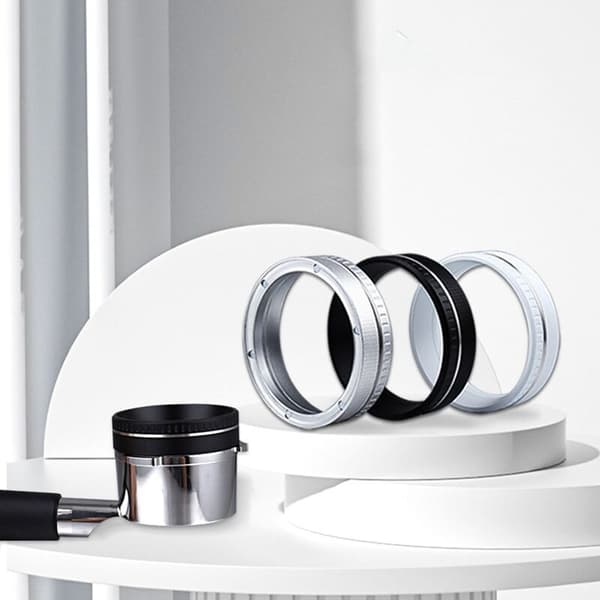 Kaffe Doseringsring - Kaffe Filter Erstatningsring Magnetisk Kaffe Doserings Trakt Svart 54Mm