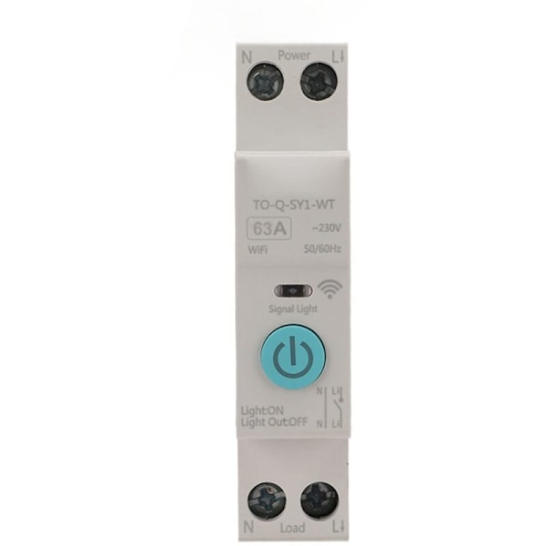 WiFi Smart Switch Afbryder Telefon Fjernbetjening Smart Home Afbrydere Understøtter Timing Control Countdown Timing Loop (16A)