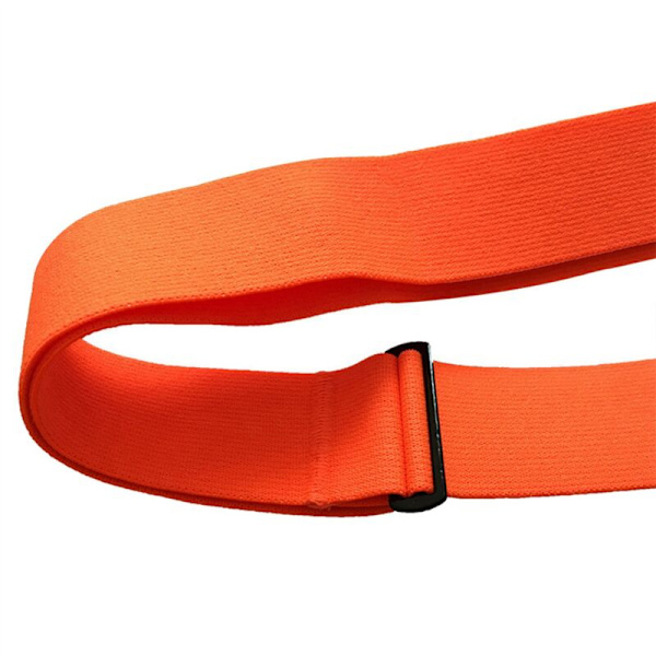 3X Hjärtfrekvensband Bröstrem för Monitor Sensorfäste Mjuk Elastisk Band Orange