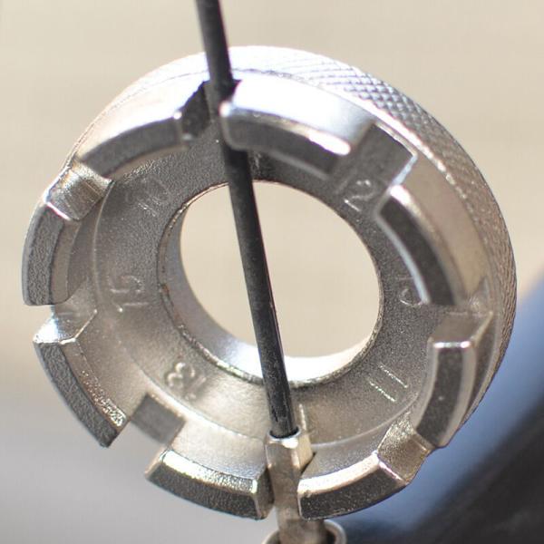 Udendørs Bærbar Cykel Eger Kabel Nøgle Dæk Reparation Stål Mountain Hjul Værktøj 8 Sølv Sæt