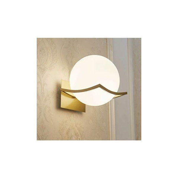 Væglampe, Indendørs Væglampe, Væglampe, E27 Væglampe, Soveværelses Væglampe, Gylden Væglampe, (Pære Ikke Inkluderet) Guld - RWLED Væglampe