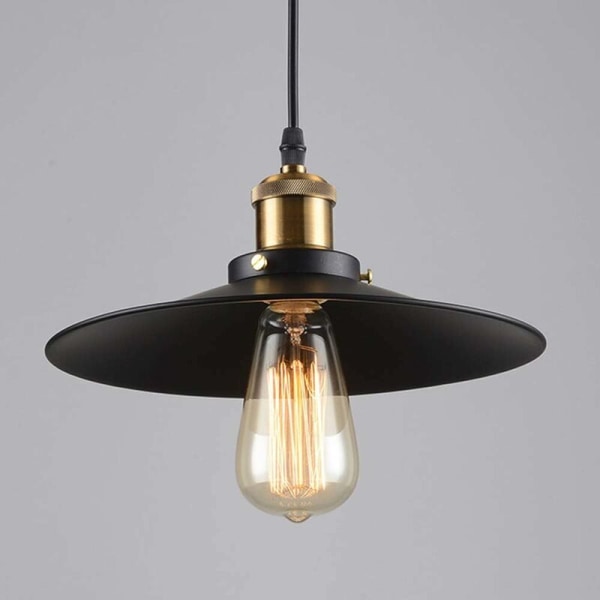 Industriell vintage Edison taklampa taklampa Retro inomhusljuskrona för dekoration E27 metall taklampa Elegant pendel (utan glödlampa)