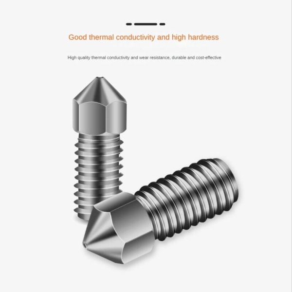 5 3D-tulostimen osaa Suutin Tulostuspää Kulutusta kestävä Metalliruisku Ruostumaton teräs Suutin Ankermakelle