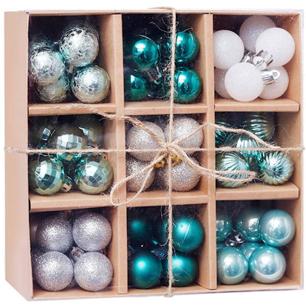 Joulukuulat 99kpl 3cm/1.18tuumaa Joulukuusikoriste Mini Ripustuskuulat Koristeet Joulukuuseen Joulukuulat Seppele Garland Decor Ho