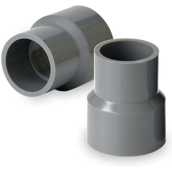 Tagrenderør-forbindelse - Plastforbindelsesmuffe - Vandforbindelse - PVC-forbindelse - Grå (50 x 40 mm)